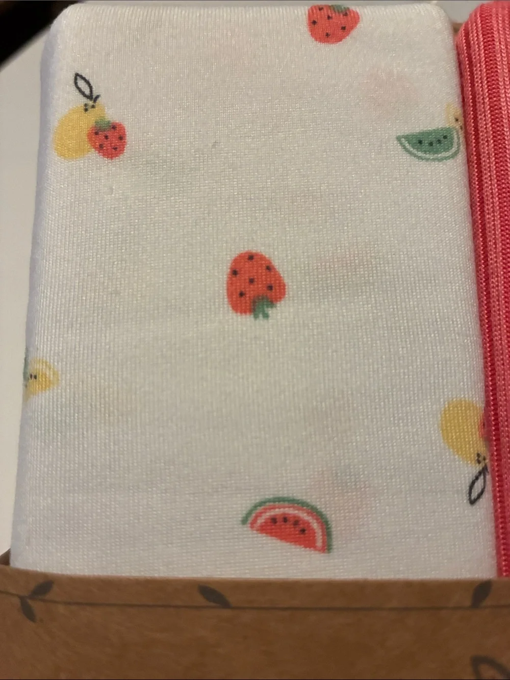 Dreamgro Baby Swaddle Blanket Set - Coral & White Fruit Print (2-Pack)